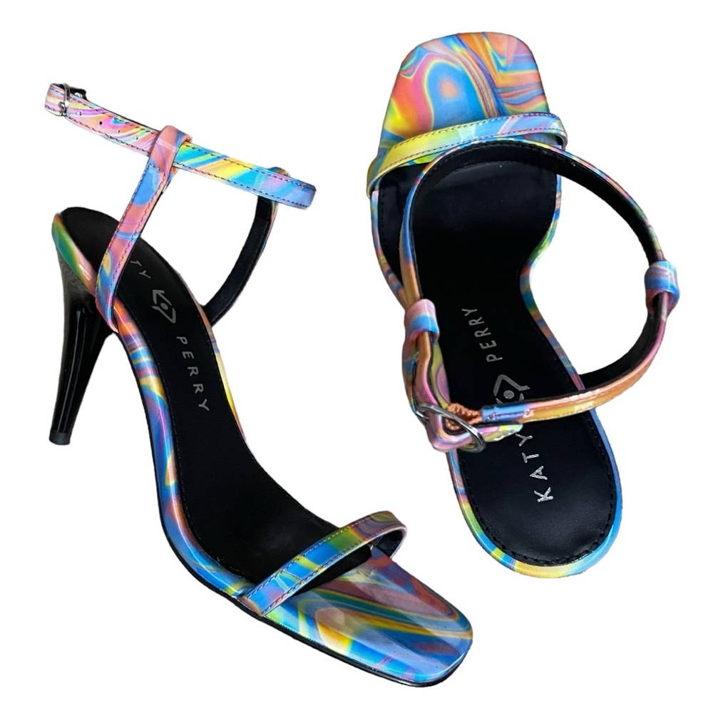 Katy Perry Vivvian Rainbow Multi Sandal Size 7.5 - Picture 7 of 12